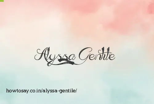 Alyssa Gentile