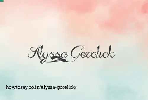 Alyssa Gorelick