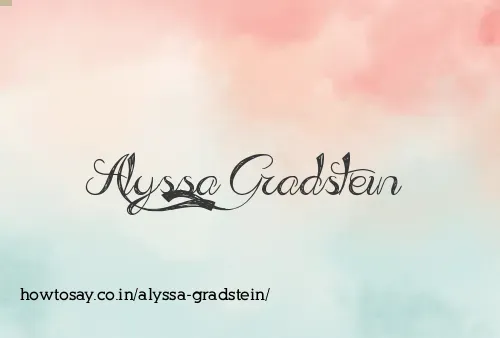 Alyssa Gradstein