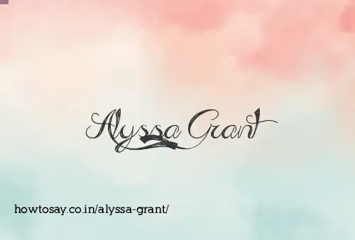 Alyssa Grant