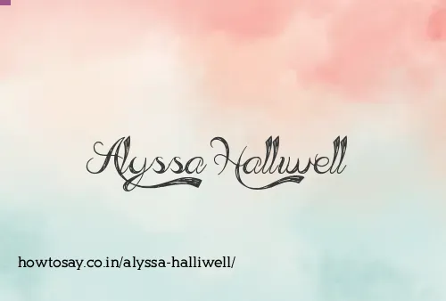 Alyssa Halliwell