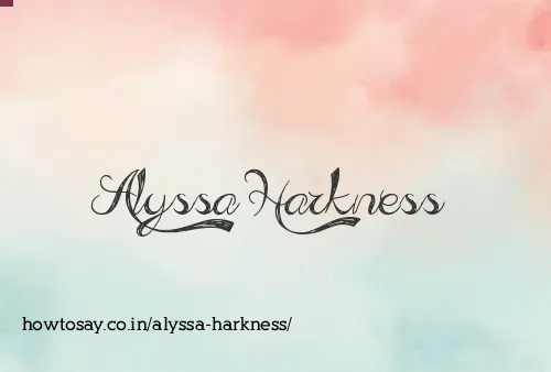 Alyssa Harkness