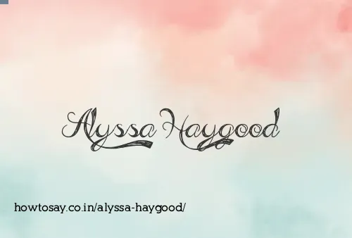 Alyssa Haygood