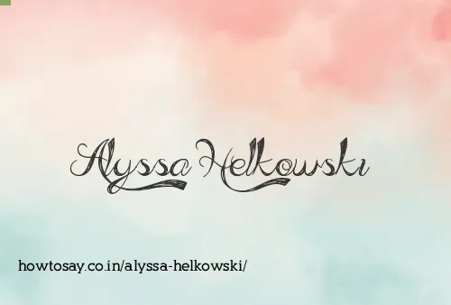 Alyssa Helkowski