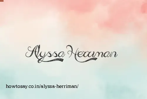Alyssa Herriman
