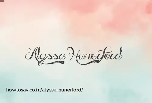 Alyssa Hunerford