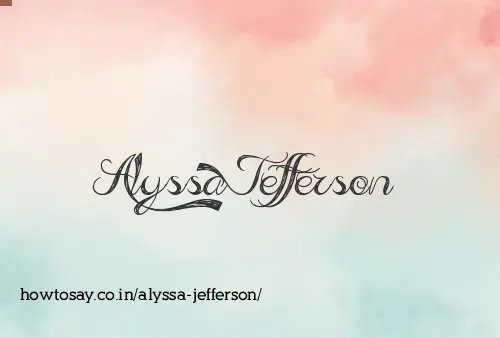 Alyssa Jefferson
