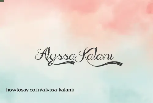 Alyssa Kalani
