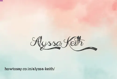 Alyssa Keith