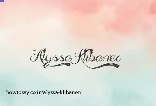 Alyssa Klibaner