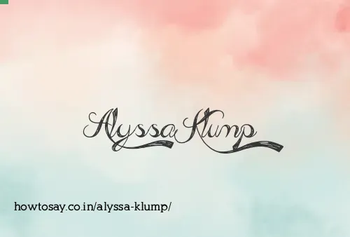 Alyssa Klump
