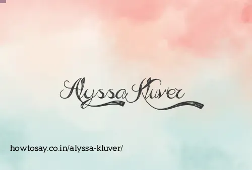 Alyssa Kluver