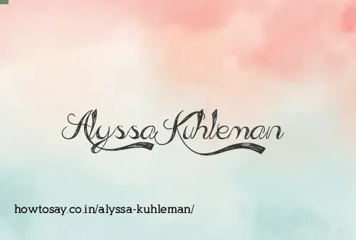 Alyssa Kuhleman