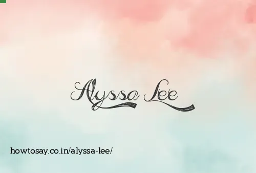 Alyssa Lee