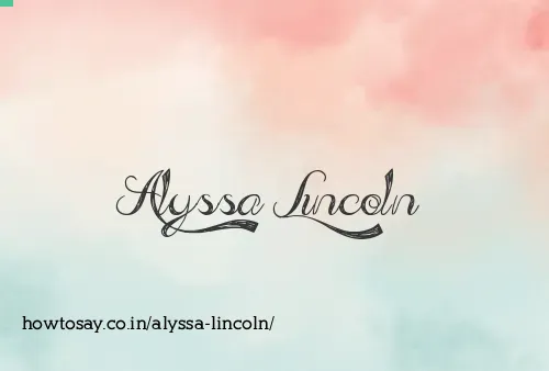 Alyssa Lincoln