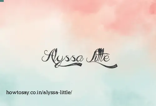 Alyssa Little