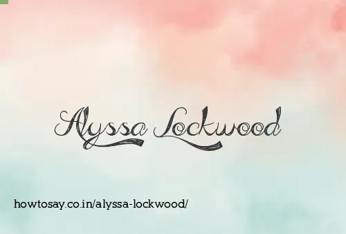 Alyssa Lockwood