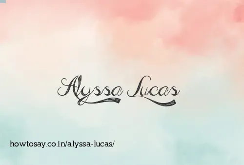 Alyssa Lucas