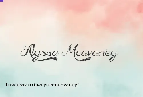 Alyssa Mcavaney