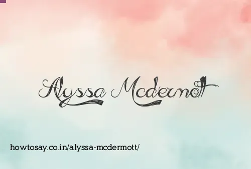 Alyssa Mcdermott