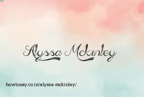 Alyssa Mckinley