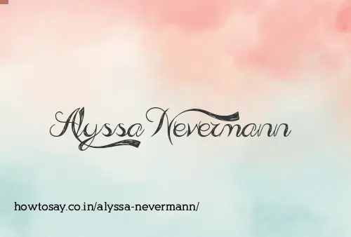 Alyssa Nevermann