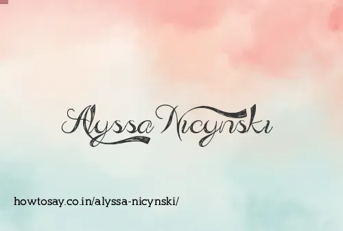 Alyssa Nicynski