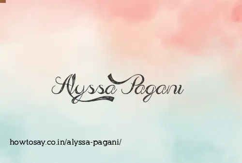 Alyssa Pagani