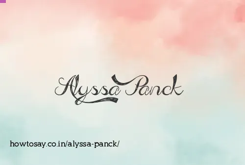 Alyssa Panck