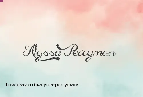 Alyssa Perryman
