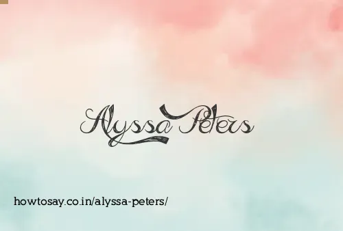 Alyssa Peters