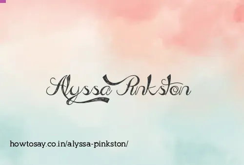 Alyssa Pinkston
