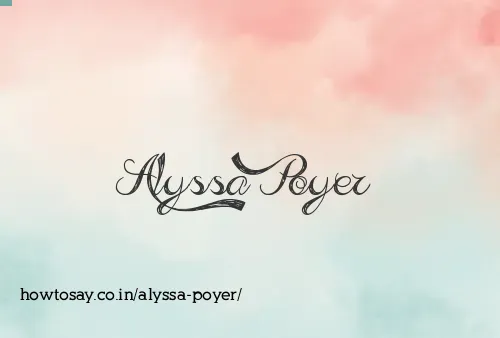 Alyssa Poyer