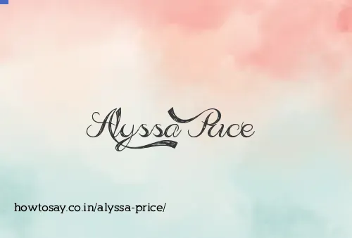Alyssa Price
