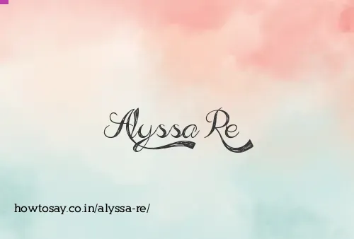 Alyssa Re