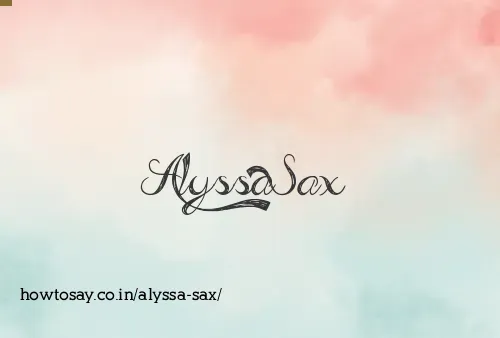 Alyssa Sax