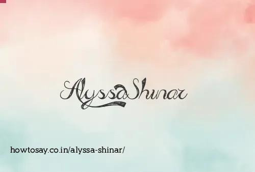 Alyssa Shinar