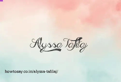 Alyssa Tafilaj
