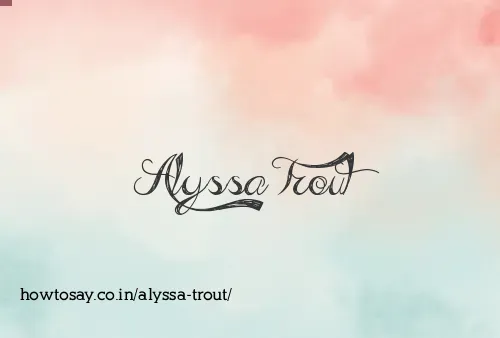 Alyssa Trout