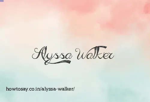 Alyssa Walker
