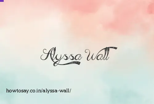 Alyssa Wall