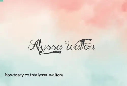 Alyssa Walton