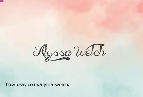 Alyssa Welch