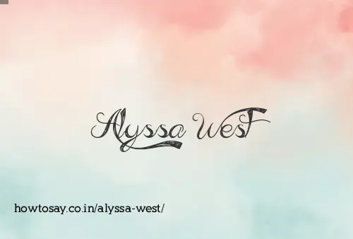 Alyssa West