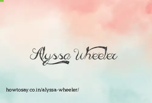 Alyssa Wheeler