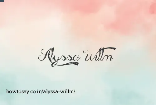 Alyssa Willm