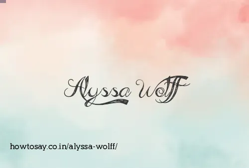 Alyssa Wolff