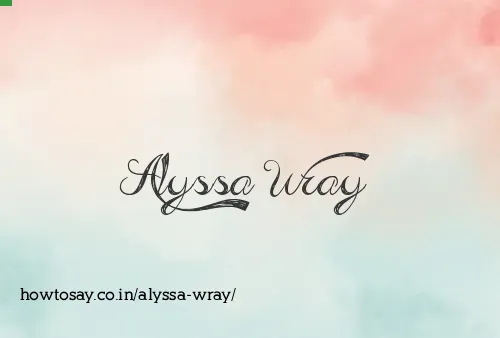Alyssa Wray