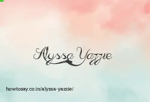 Alyssa Yazzie