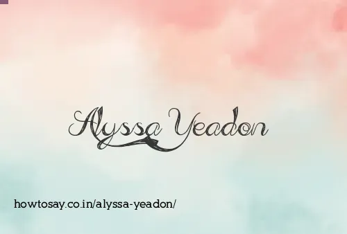 Alyssa Yeadon